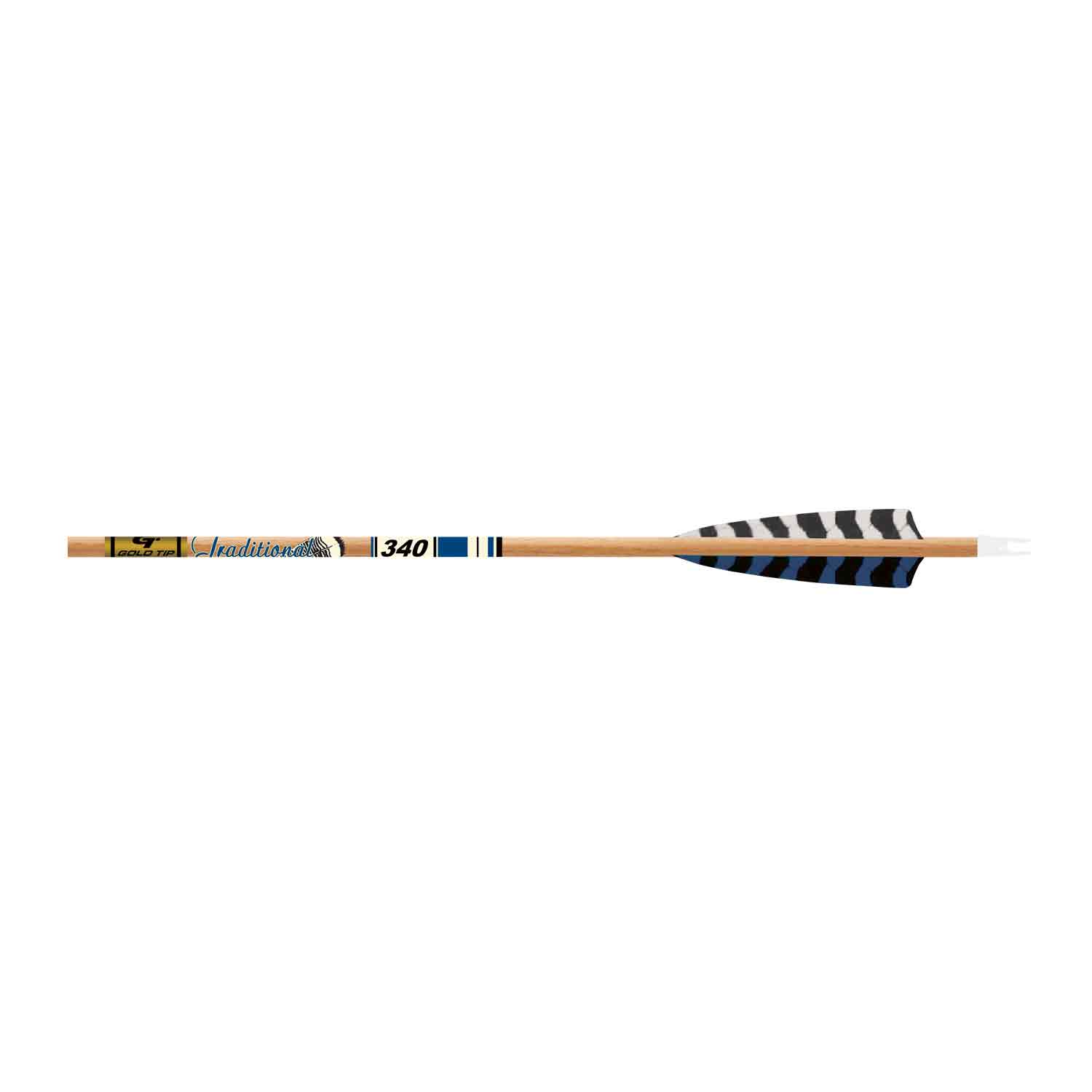 Gold Tip Traditional XT Fletched Arrows