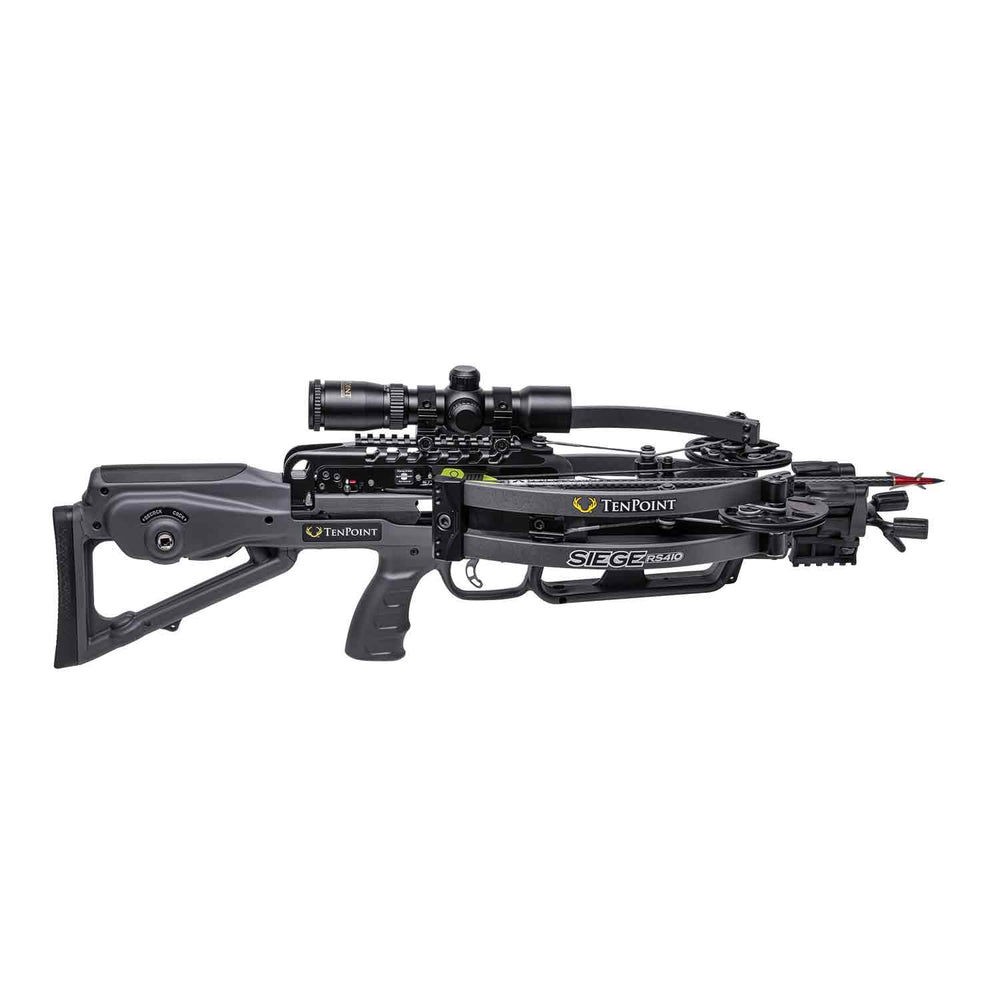 TenPoint Siege RS410 Crossbow Package w/ ACUslide (Graphite Grey)