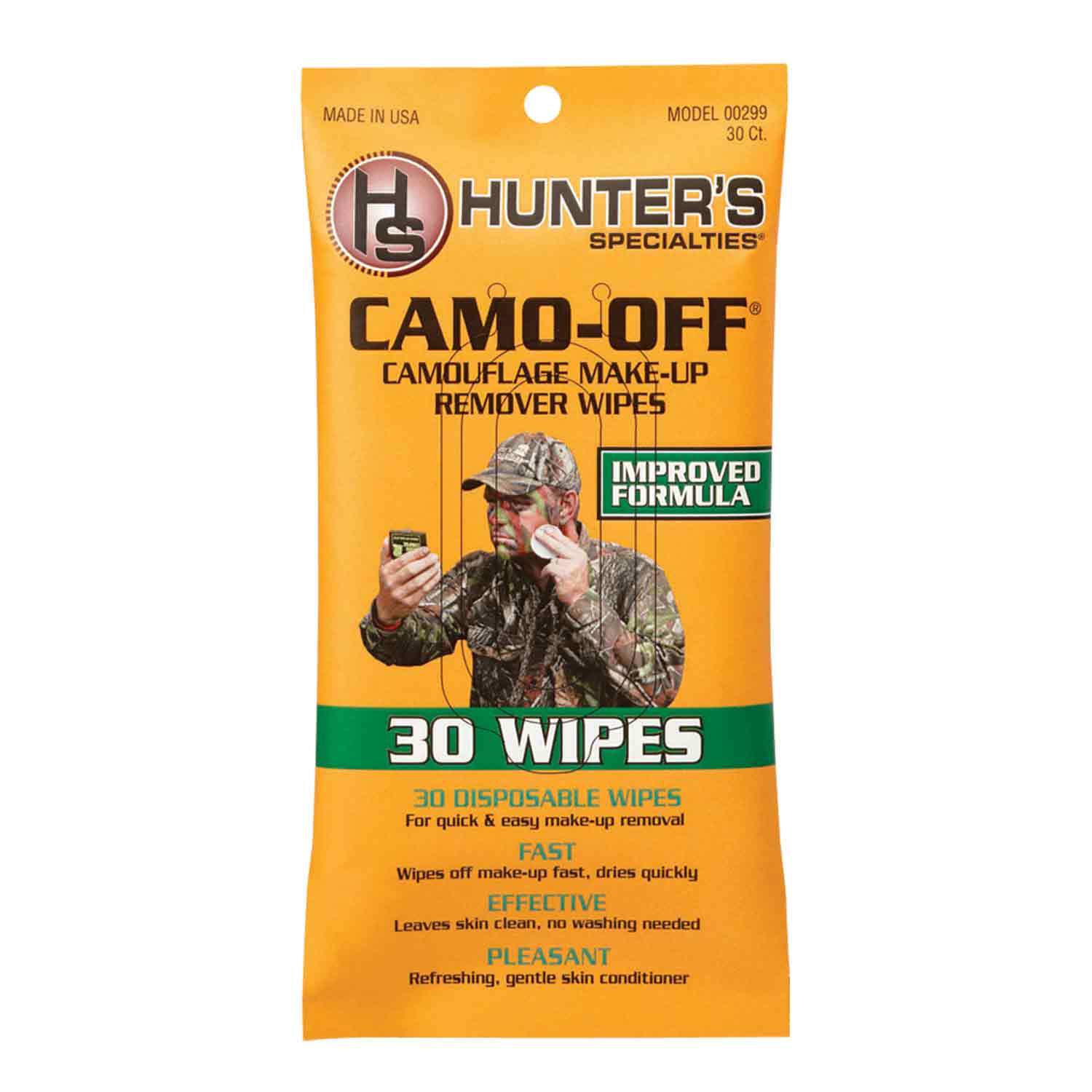 Hunters Specialties Camo-Off Make Up Remover Wipes