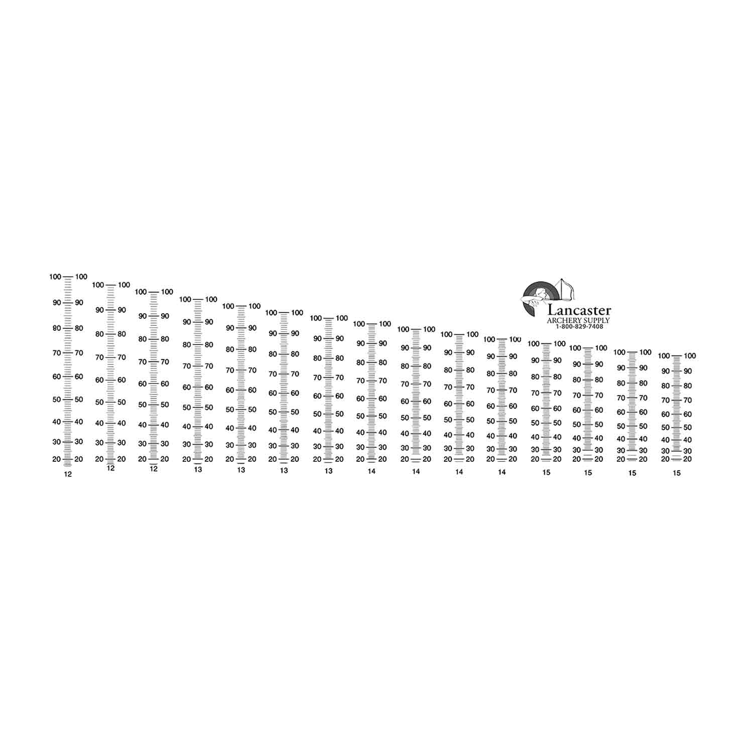 LAS Calibrated Sight Scale (Recurve)