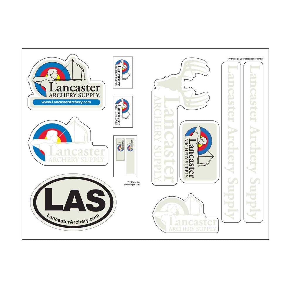 Lancaster Archery Supply Decal Sheet
