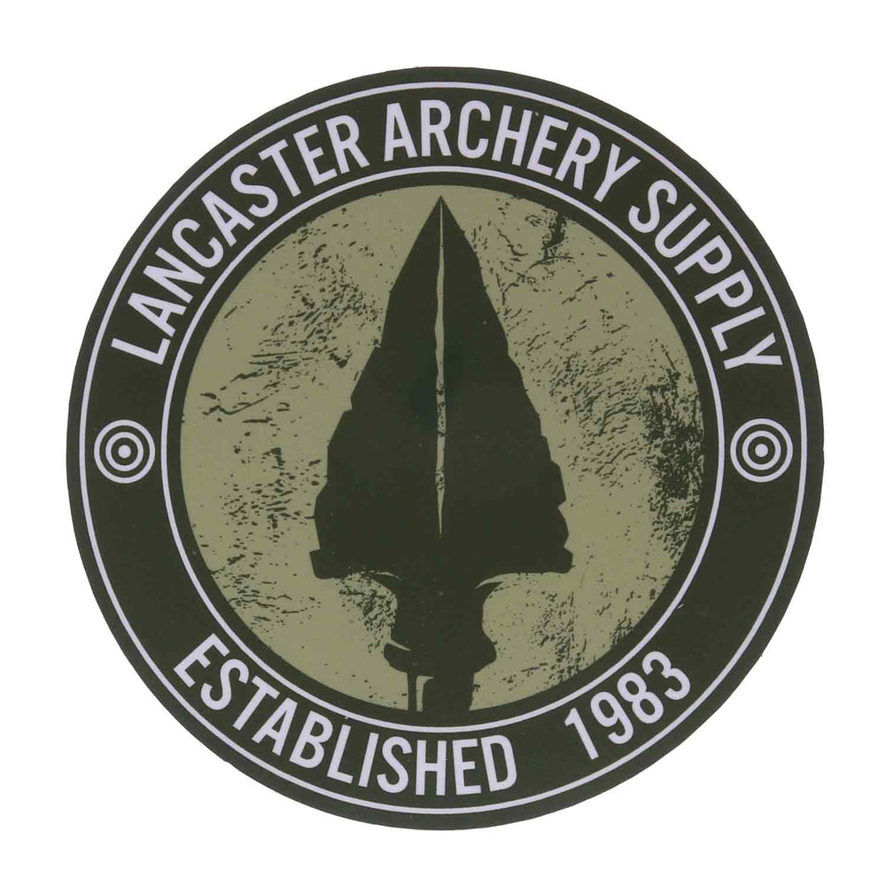 Lancaster Archery Supply HD Arrowhead Circle Sticker (4.75