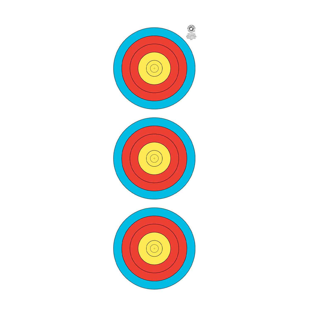 Maple Leaf TA-40cm Vertical 3 Spot Target Face