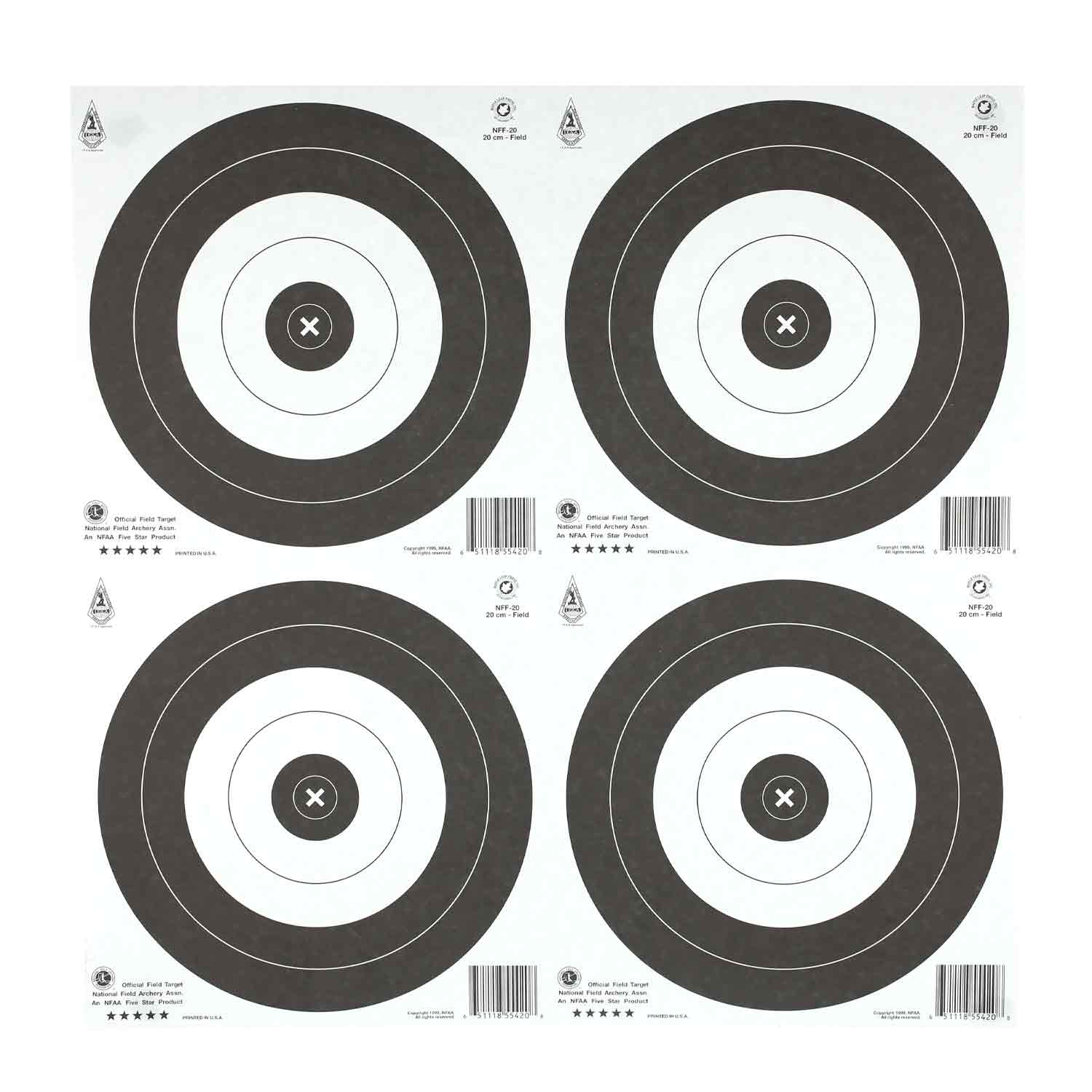 Maple Leaf 20cm NFAA Official Field Target Face