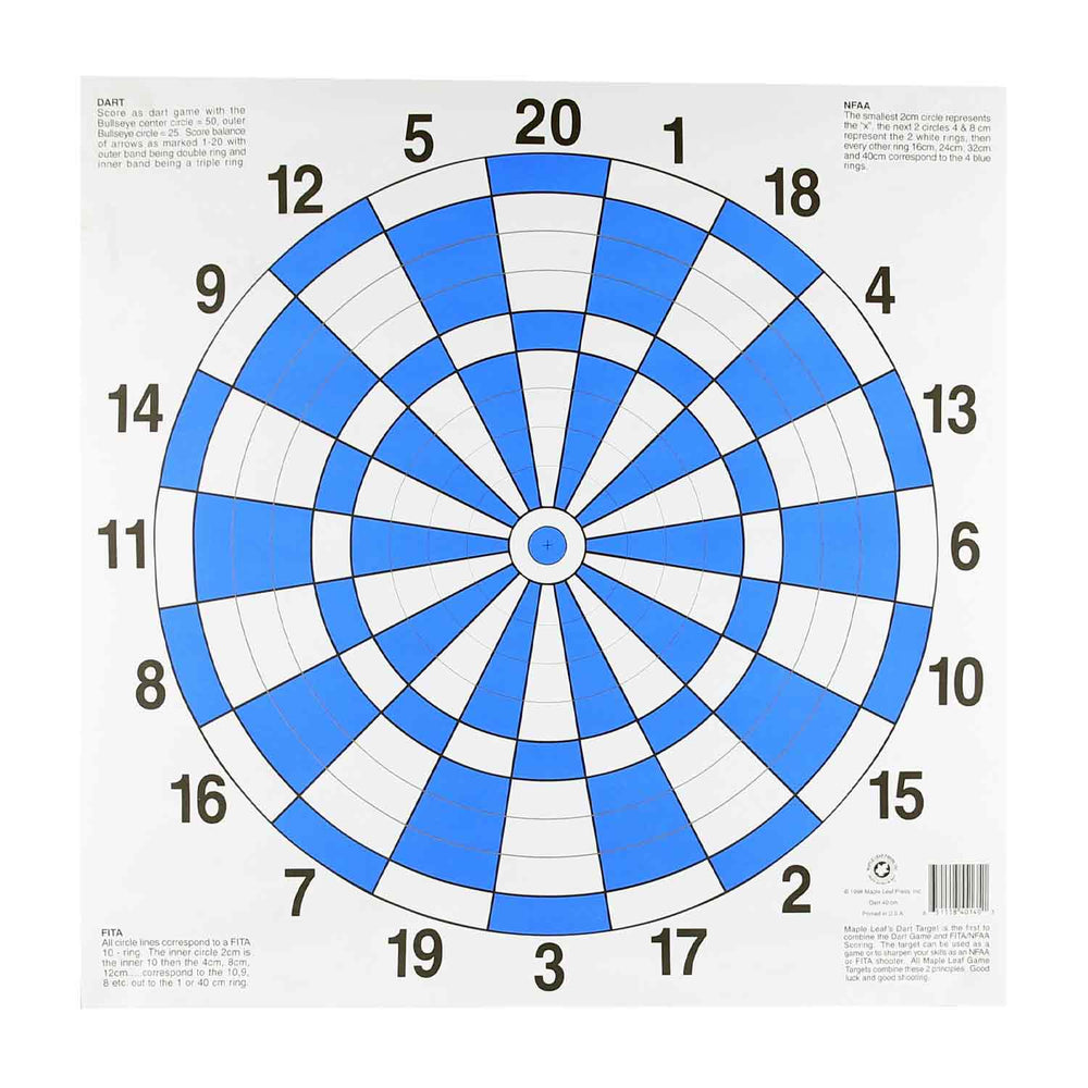 Maple Leaf 40cm Dart Target