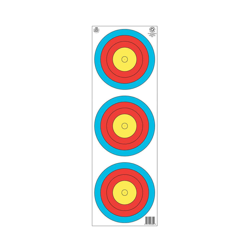Maple Leaf TA-3X40V 3 Spot Vertical World Championship Target Face