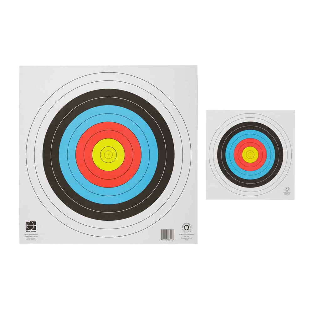 Maple Leaf Miniature 40cm 10-Ring Target Faces