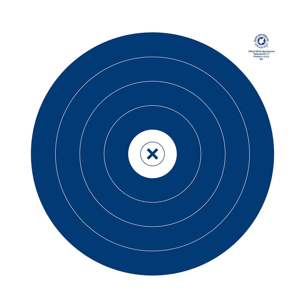 Maple Leaf Miniature NFAA Single Spot 40cm Target Face