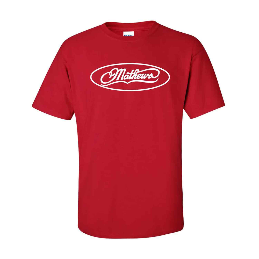 Mathews Classic Logo TShirt (Red) – Lancaster Archery Supply