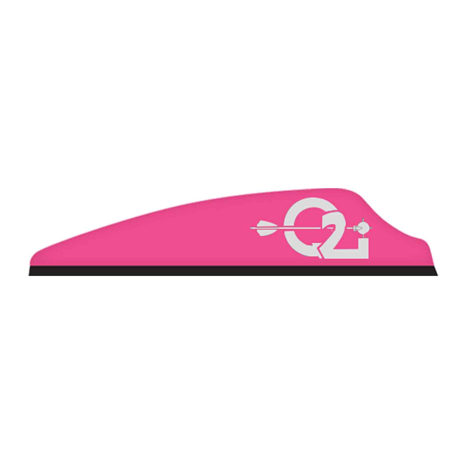 Q2i Fusion X-II Vanes Pink 3 Inch - 100 Pack Archery Fletching For Hunting & Target