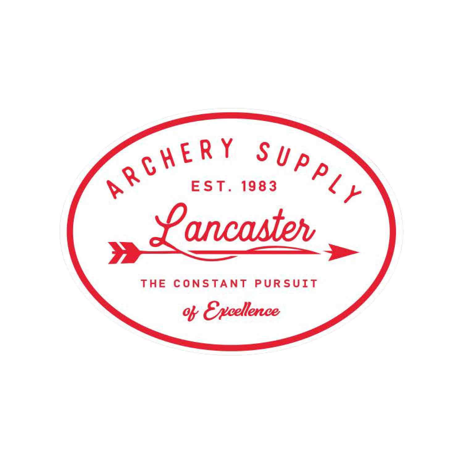 Lancaster Archery Supply Oval Sticker