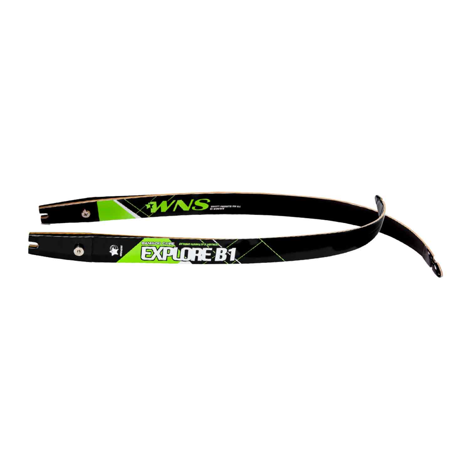 Win & Win WNS Explore-B1 Glass/Bamboo ILF Target Recurve Limbs-Long-20 (Open Box X1047145)