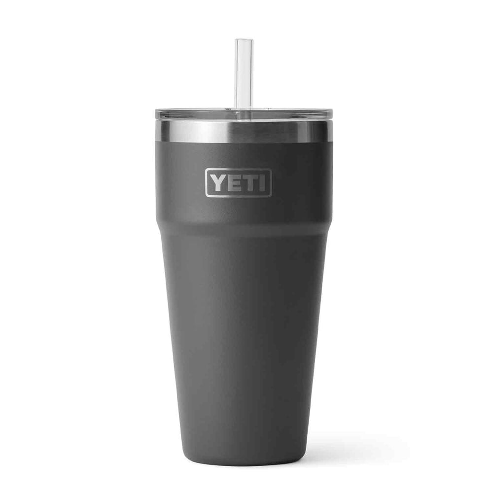 Yeti Rambler 25 oz. Mug w. Straw & TLAW Logo - Charcoal - Great