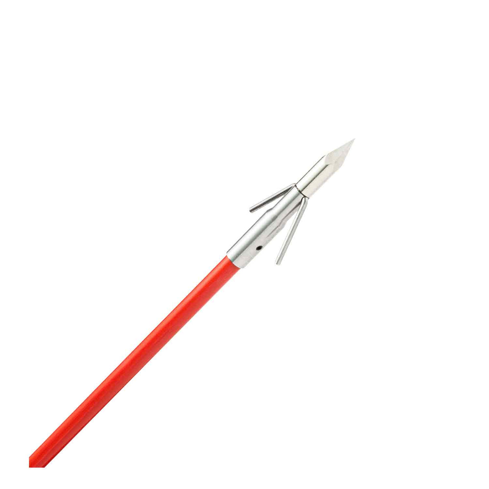 Cajun Red Fiberglass Arrow w/ Piranha XT Point – Lancaster Archery