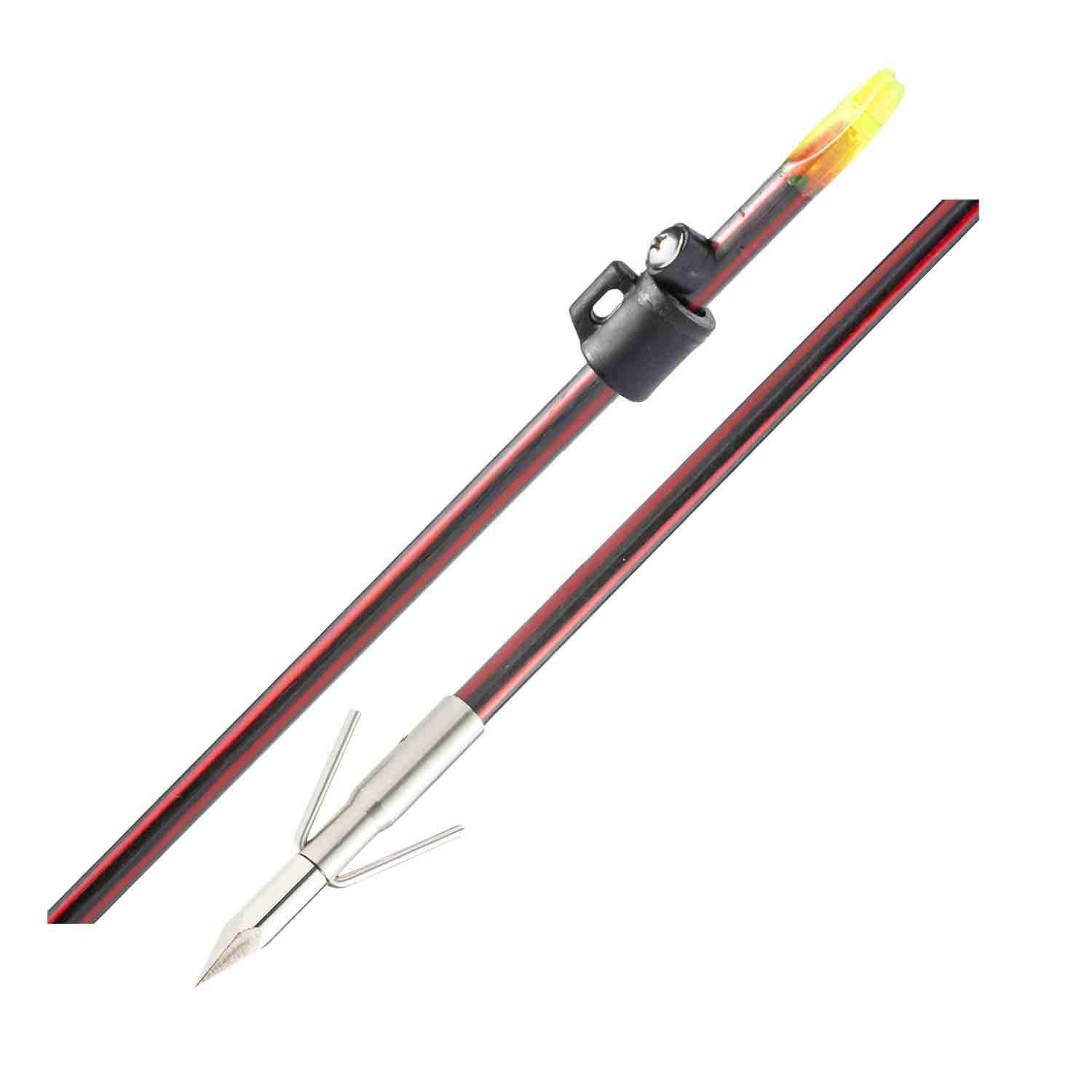 Cajun Red & Black Carbon Infused Arrow w/ Piranha XT Point
