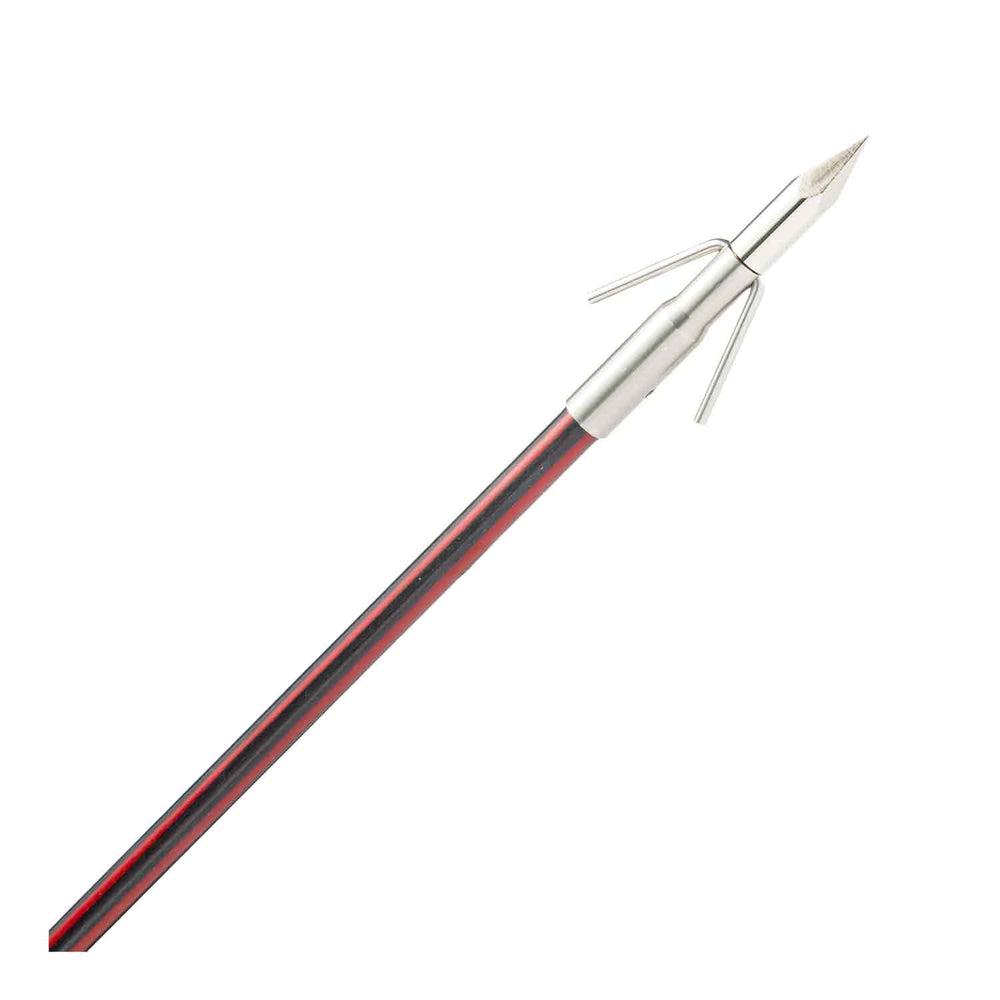 Cajun Red & Black Carbon Infused Arrow w/ Piranha XT Point