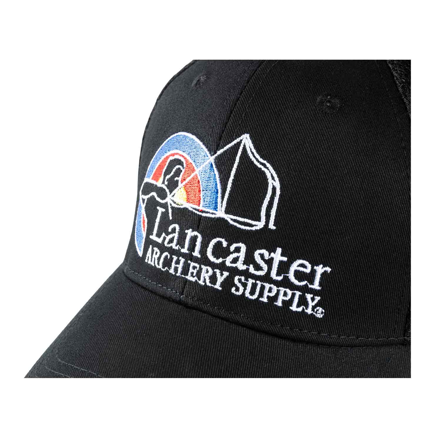 Lancaster Archery Supply Black Flex Fit Fitted Hat