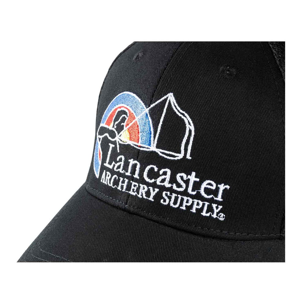 Lancaster Archery Supply Black Flex Fit Fitted Hat