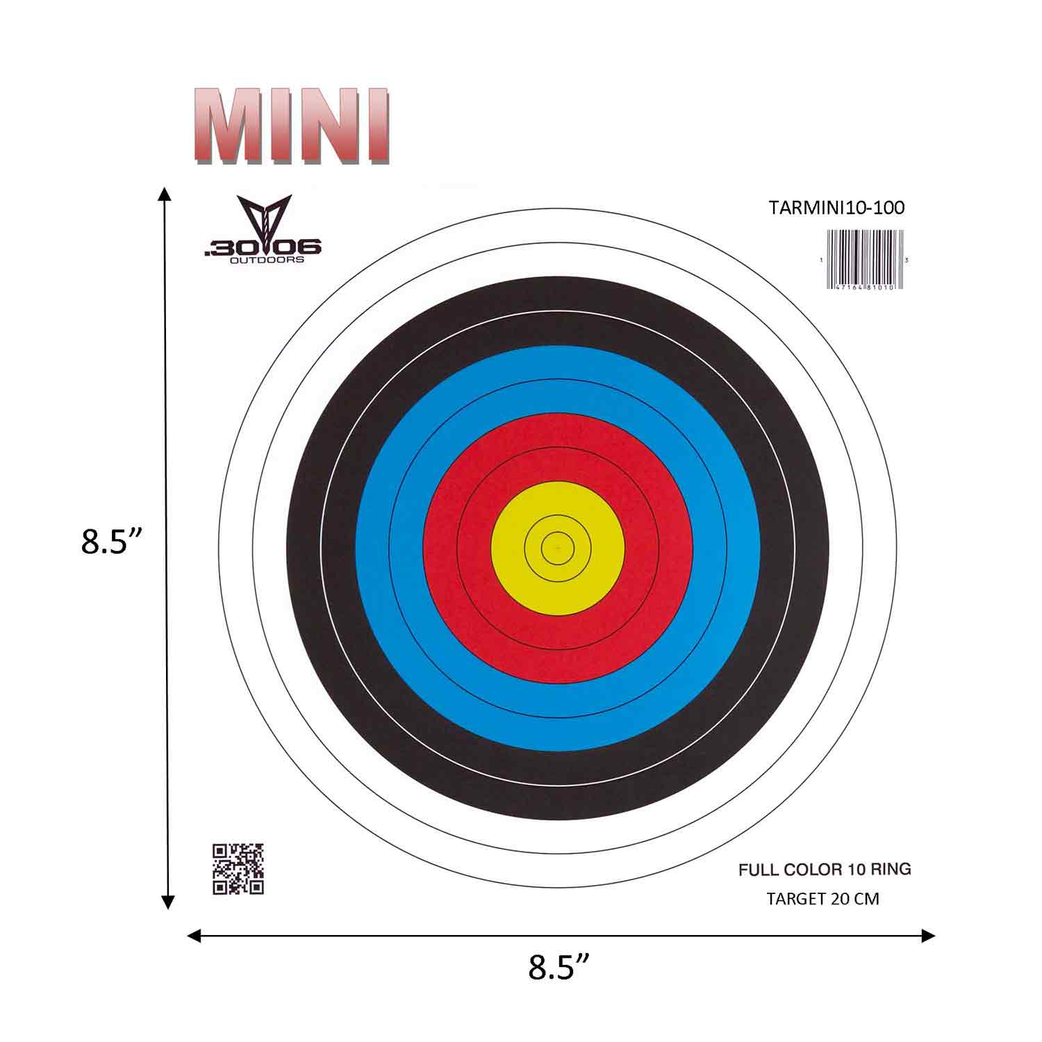 30-06 Mini Archery Target Sets (10-Ring - 100ct.)
