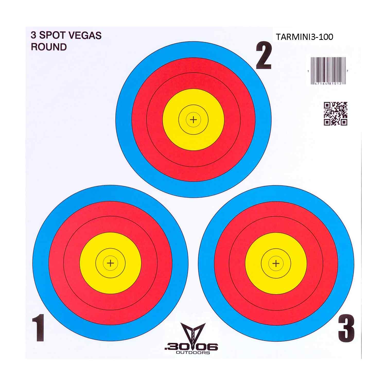 30-06 Mini Archery Target Sets (3-Spot Vegas - 100ct.)