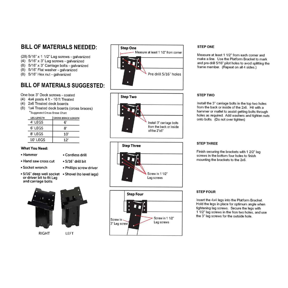 HME Multi-Use Platform Brackets