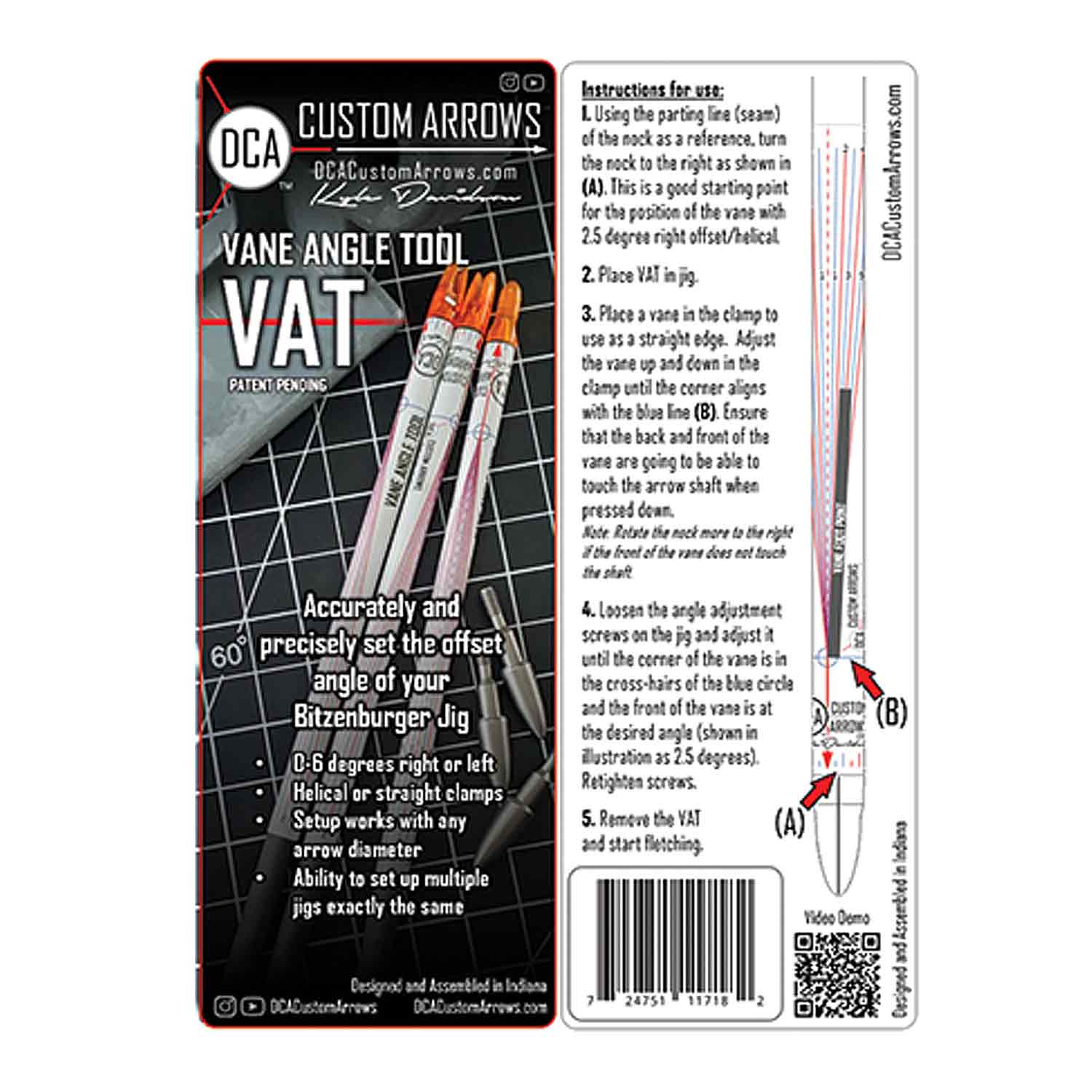 DCA Custom Arrows Vane Angle Tool