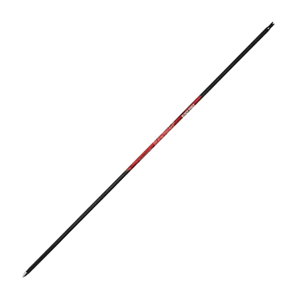 Black Eagle Rampage V1 Arrow Shafts with Platinum Bone Crushing Half-Out (150 spine .001