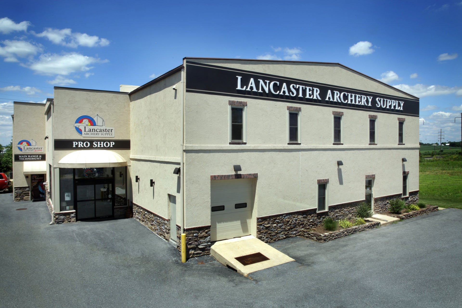 Front view of the Lancaster Archery Supply Pro Shop & Academy in Lancaster, PA