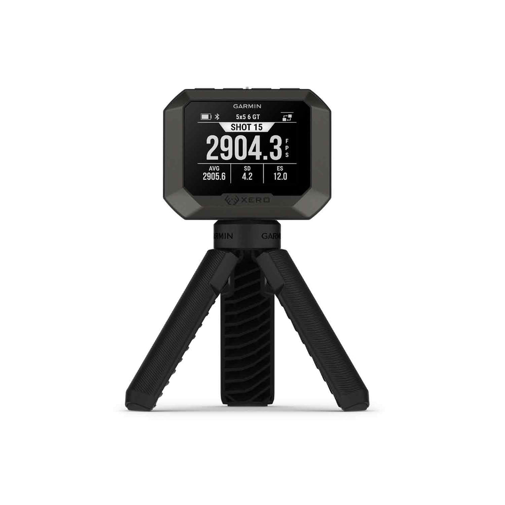 Black chronograph with digital display on a white background