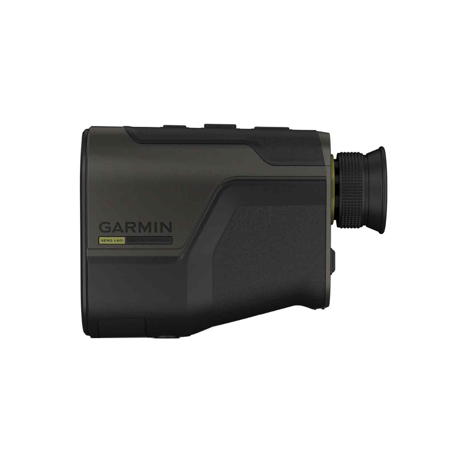 Garmin laser rangefinder on a white background