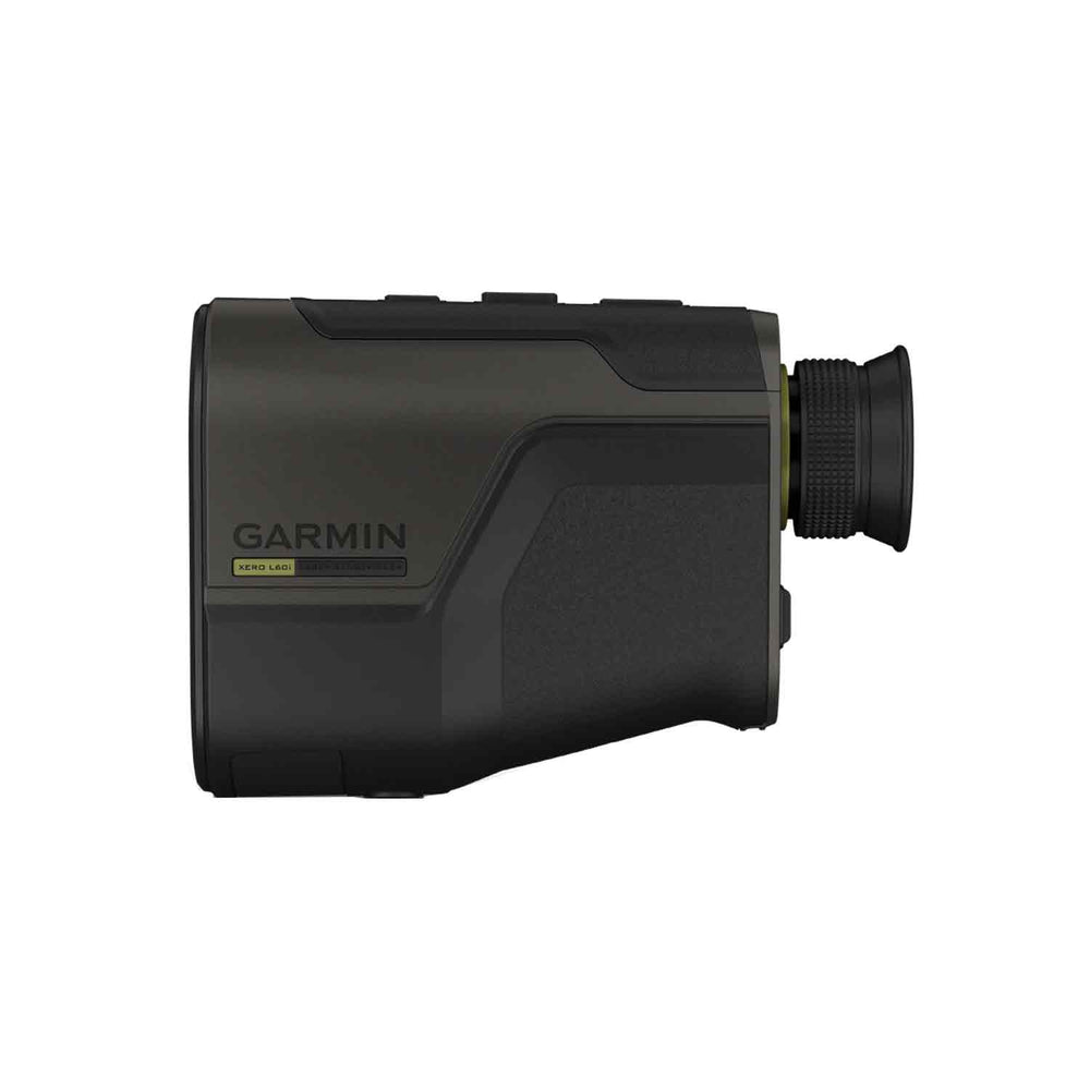 Garmin laser rangefinder on a white background