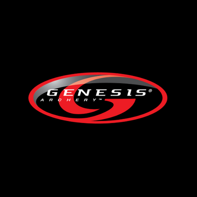 Genesis Archery logo on a black background
