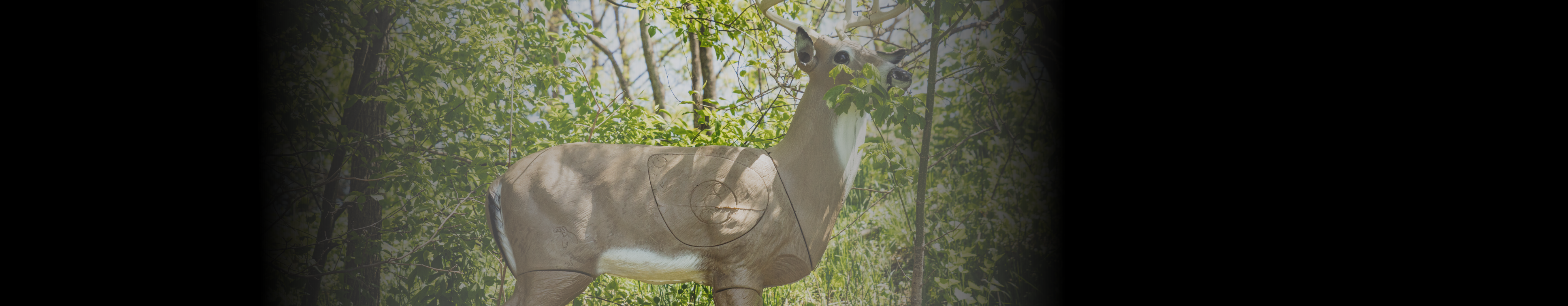 3D foam deer in the woods 