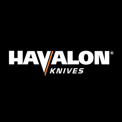 Havalon Knives logo on a black background