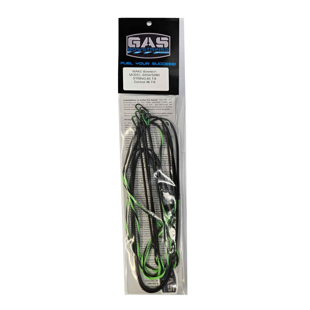 GAS Bowstrings Custom High Octane String & Cable Complete Set (Bowtech SS34) (Clearance X1043394)