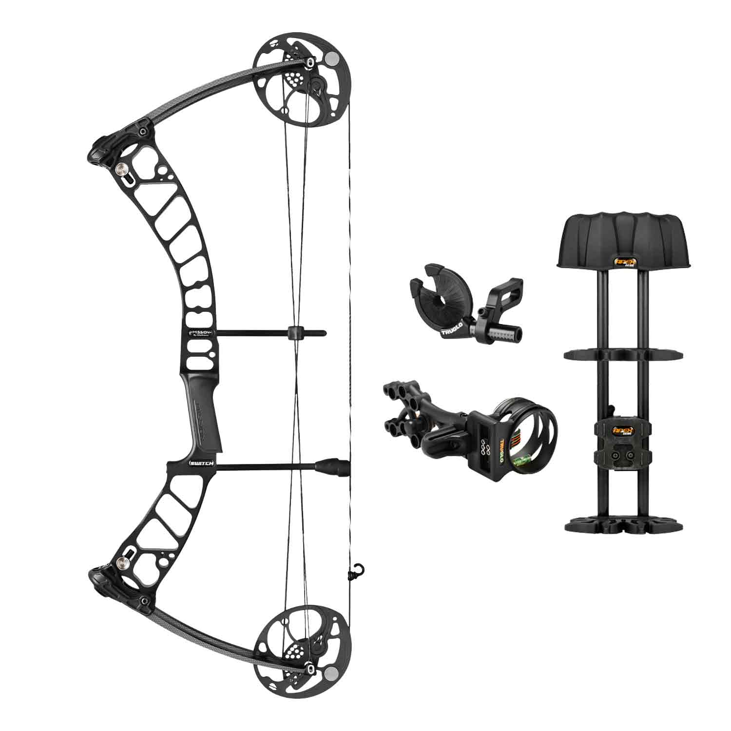 Mission Switch Compound Bow with Accessories (RH-BLK) (Open Box X1047310)