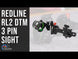 Redline RL-2 DTM Dovetail Slider Sight (3 Pin)