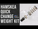 Hamskea Black Stainless Steel Basic Quick Change Weight Kit