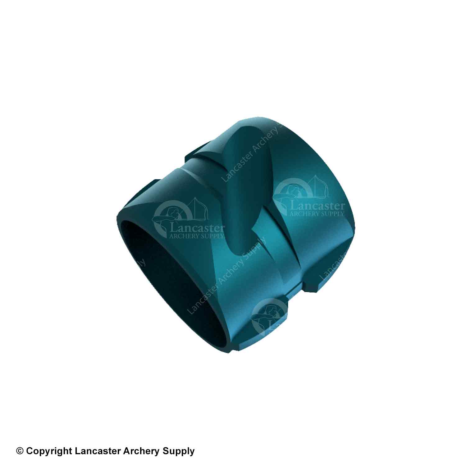 Archer's Eye peep housing in a teal-colored blue. 