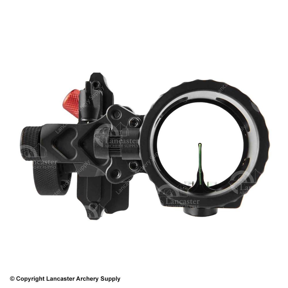 The scope with a single green up pin. 