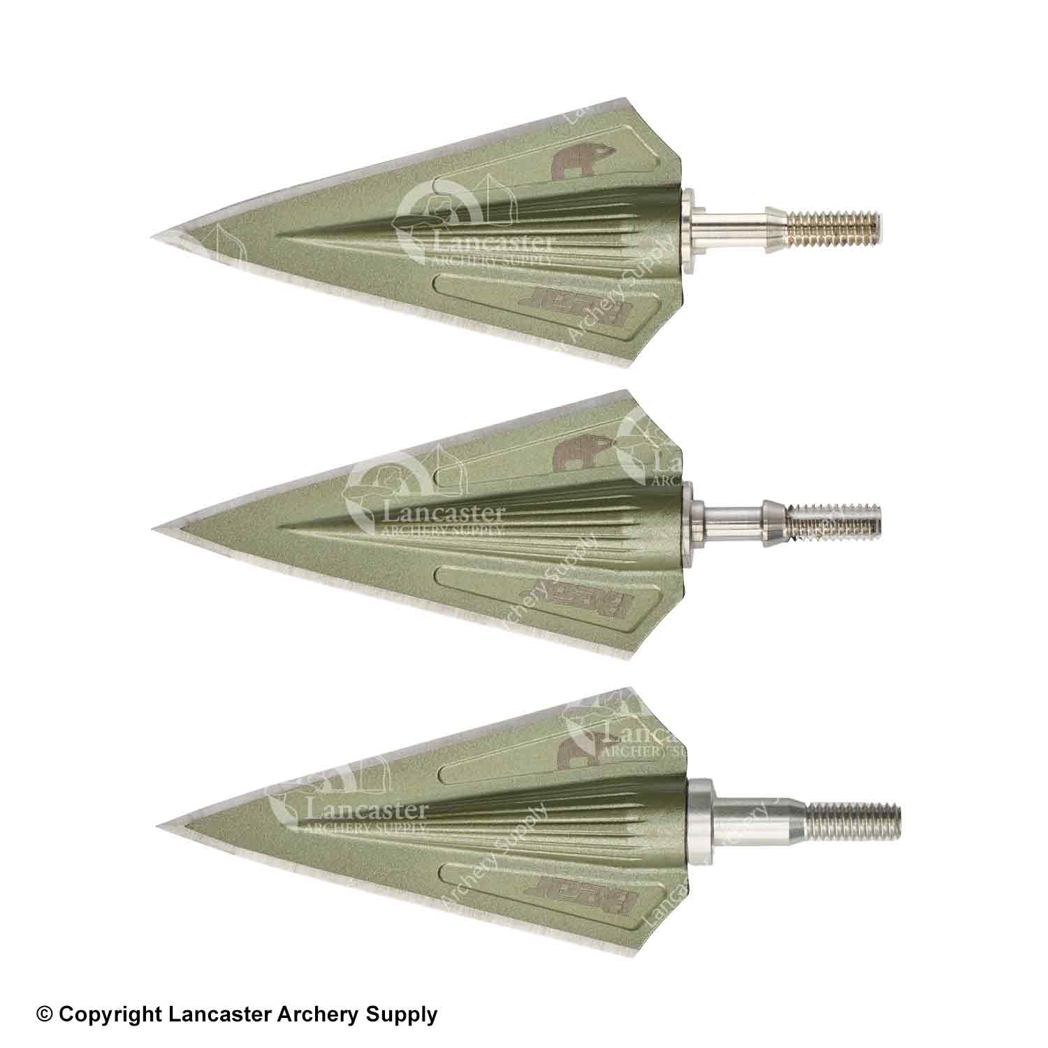 Bear Razorhead Variable Weight System Double Bevel Broadhead Kit (150g ...