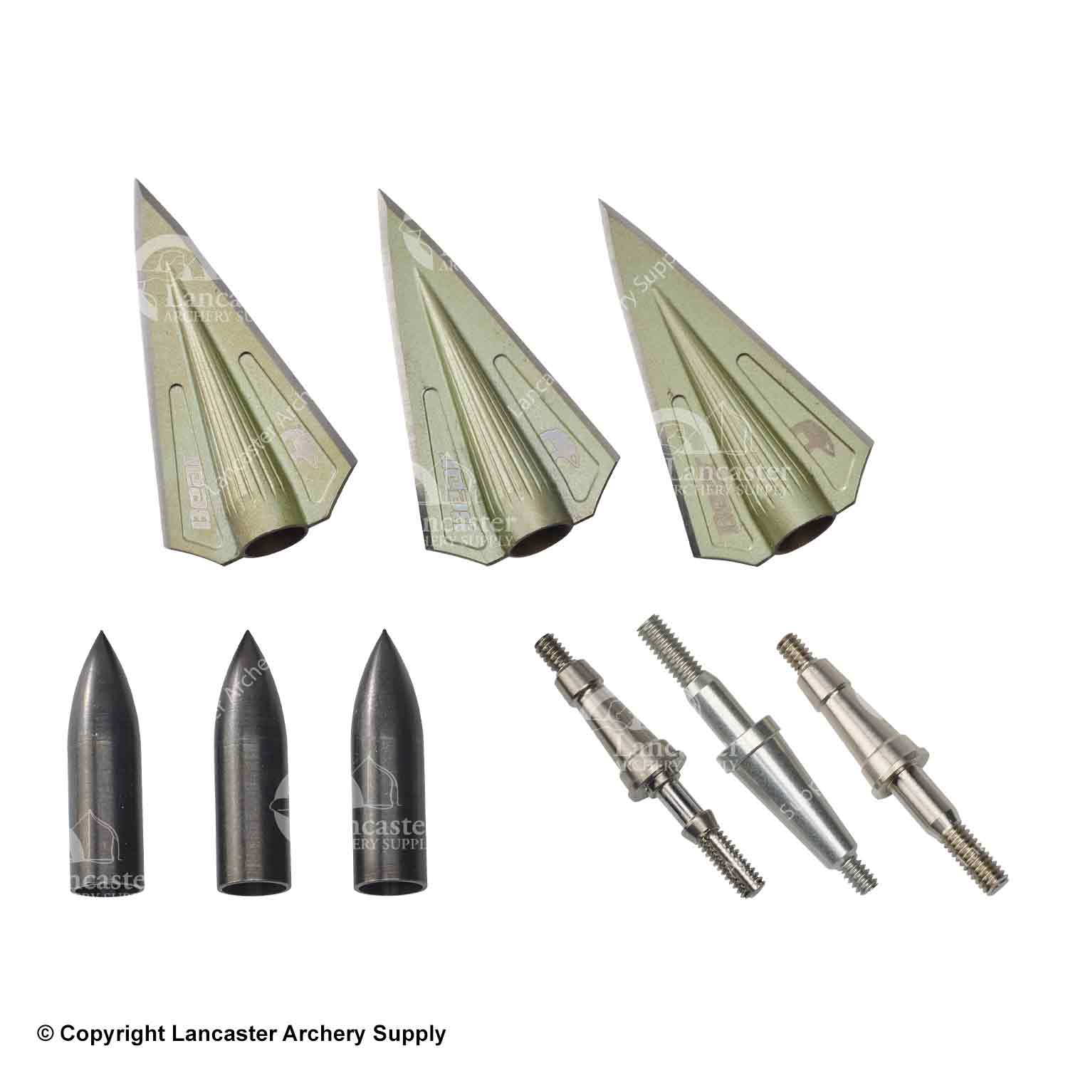 Bear Razorhead Variable Weight System Double Bevel Broadhead Kit (150g ...