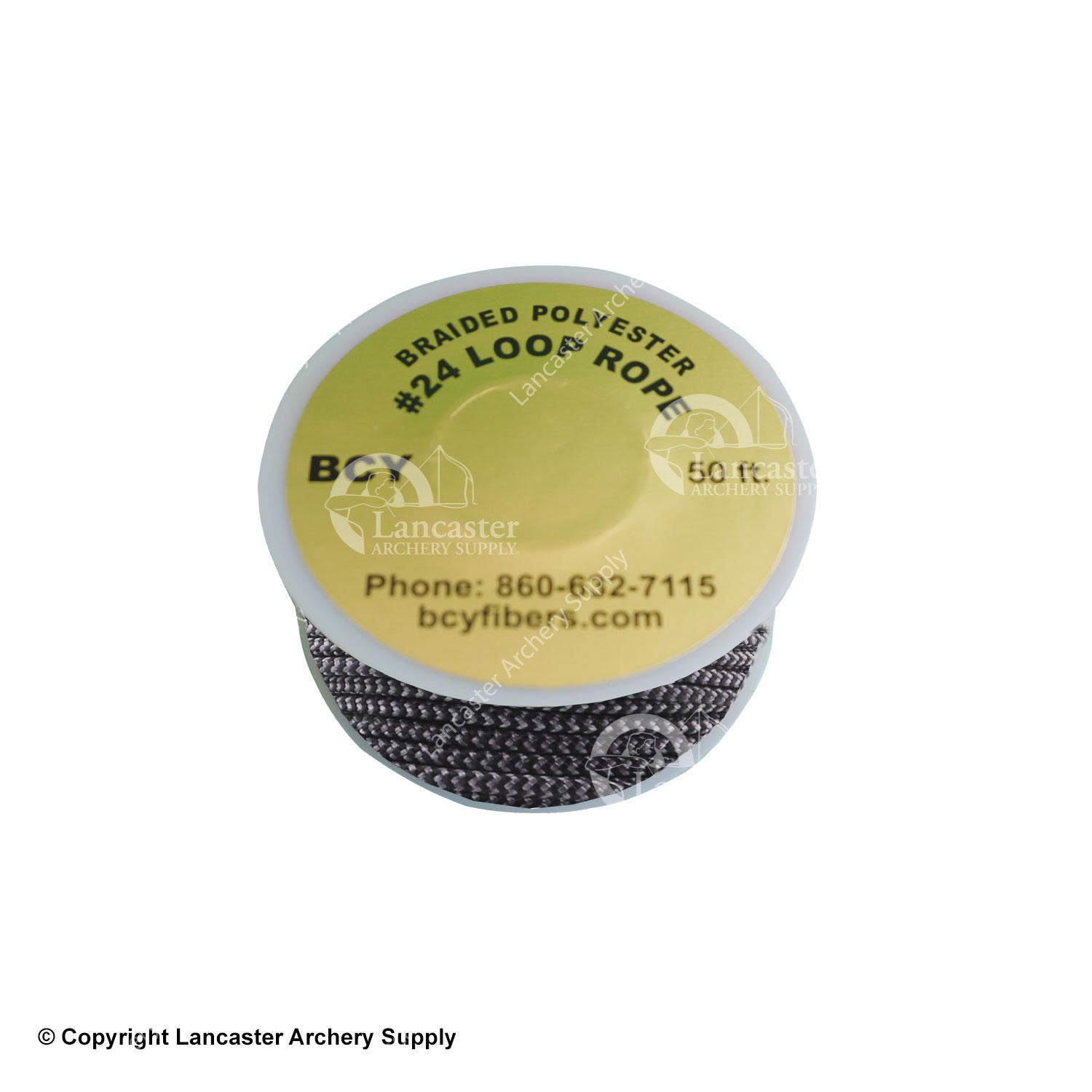 BCY Size 23 Loop Rope - 100 Ft Black Spectra Braided Release Loop Material