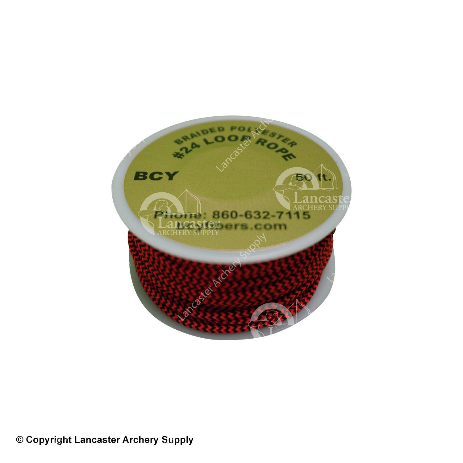 Release Loop Material BCY Size 23 Loop Rope Black 100 Ft - Spectra Covered Release Loop Material