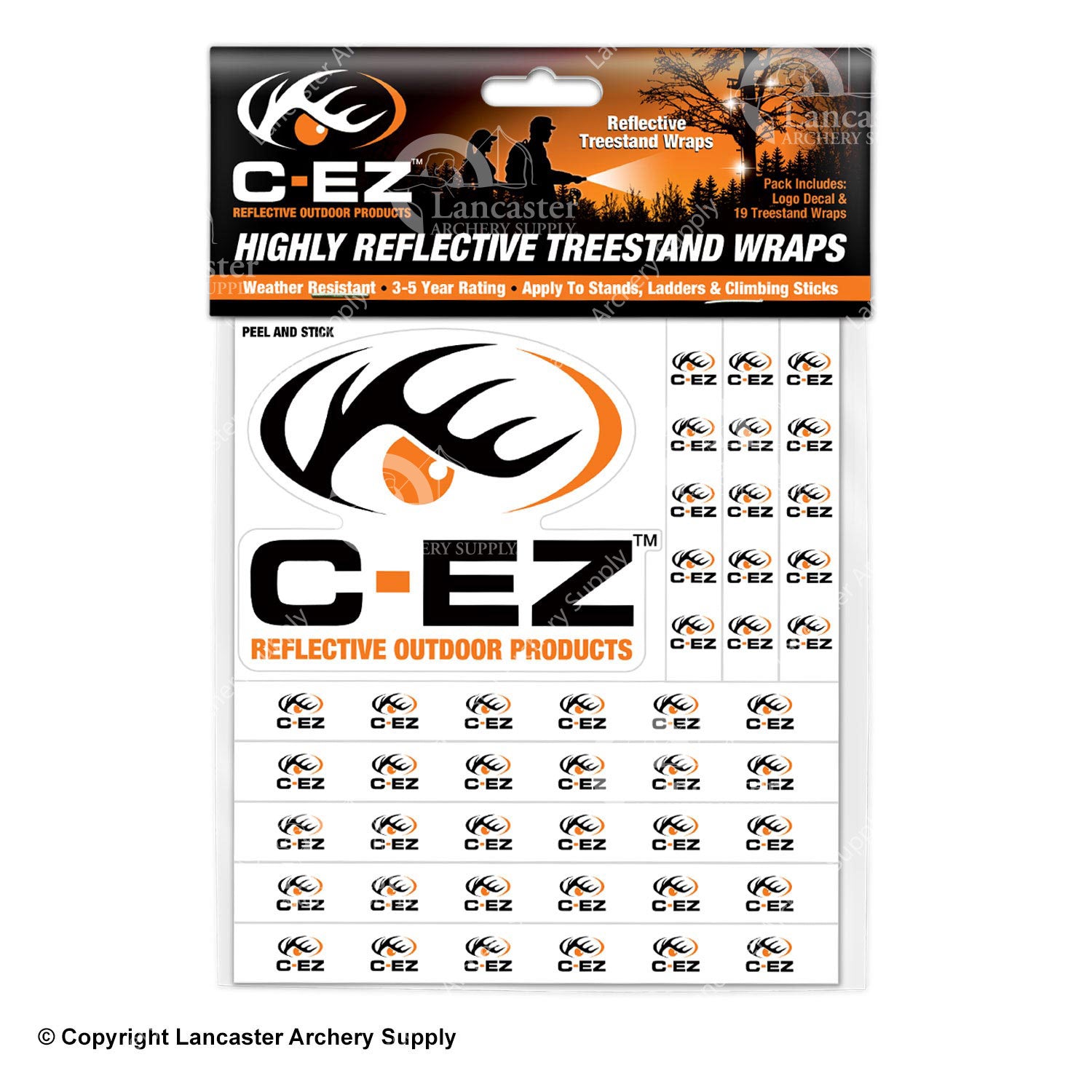 C-EZ Reflective Outdoor Products Reflective Treestand Wraps (Orange)