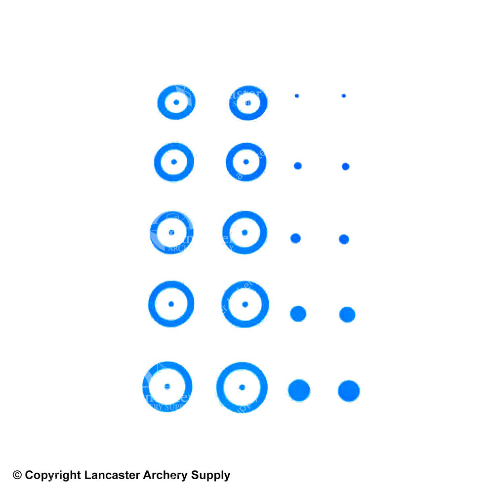 Gunstar Chubby Target Rub-On Aiming Reticles