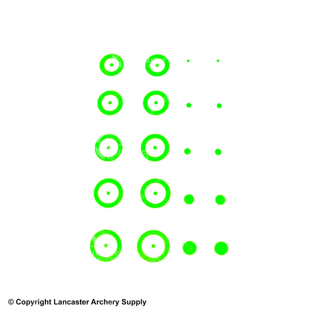 Gunstar Chubby Target Rub-On Aiming Reticles