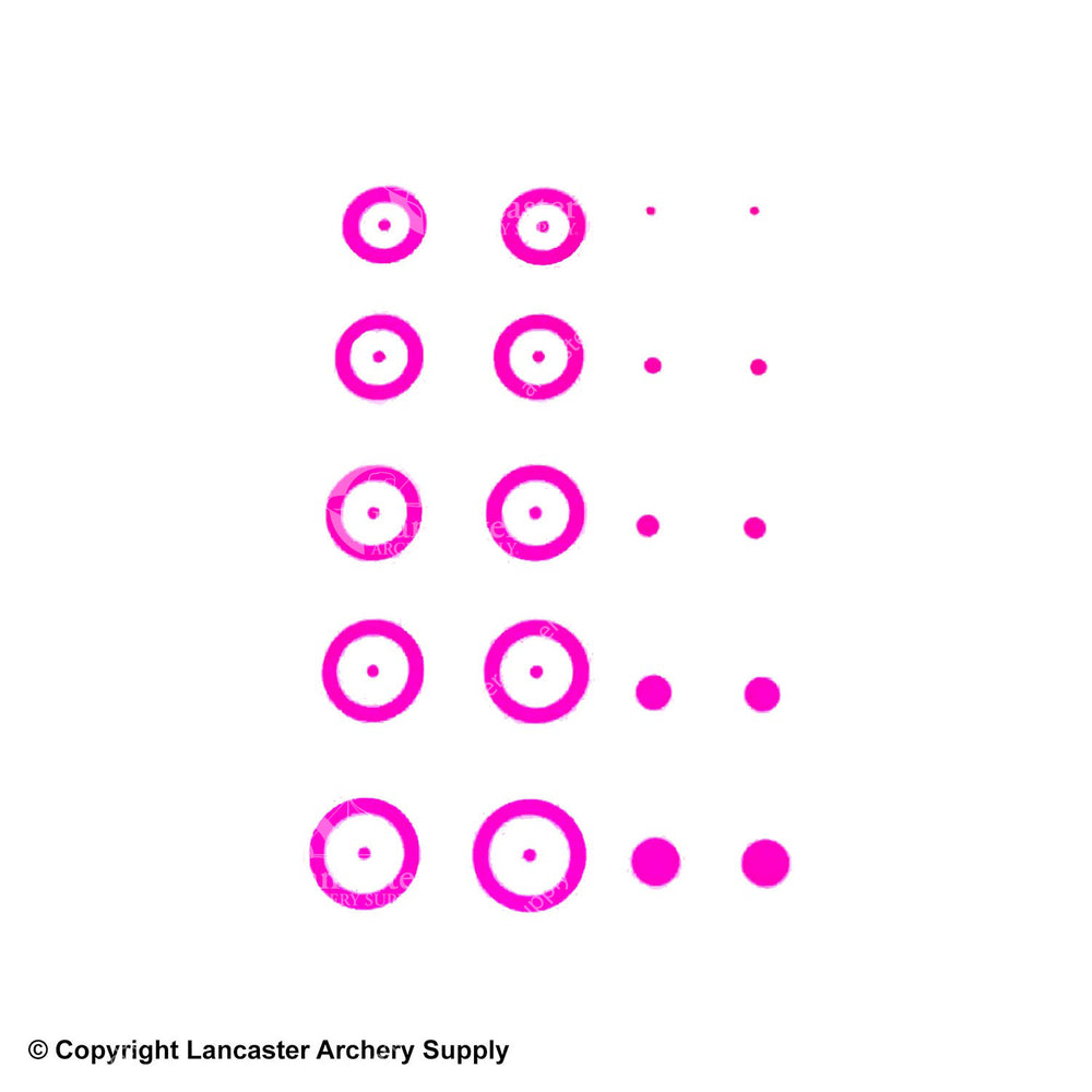 Gunstar Chubby Target Rub-On Aiming Reticles
