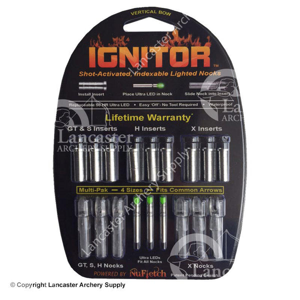 NuFletch Ignitor Lighted Nocks for Vertical Bows – Lancaster
