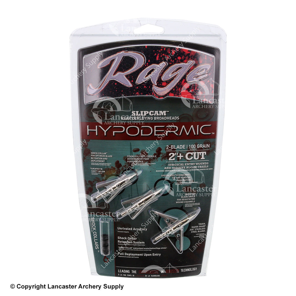 Rage Hypodermic Standard Broadheads (100 gr.)